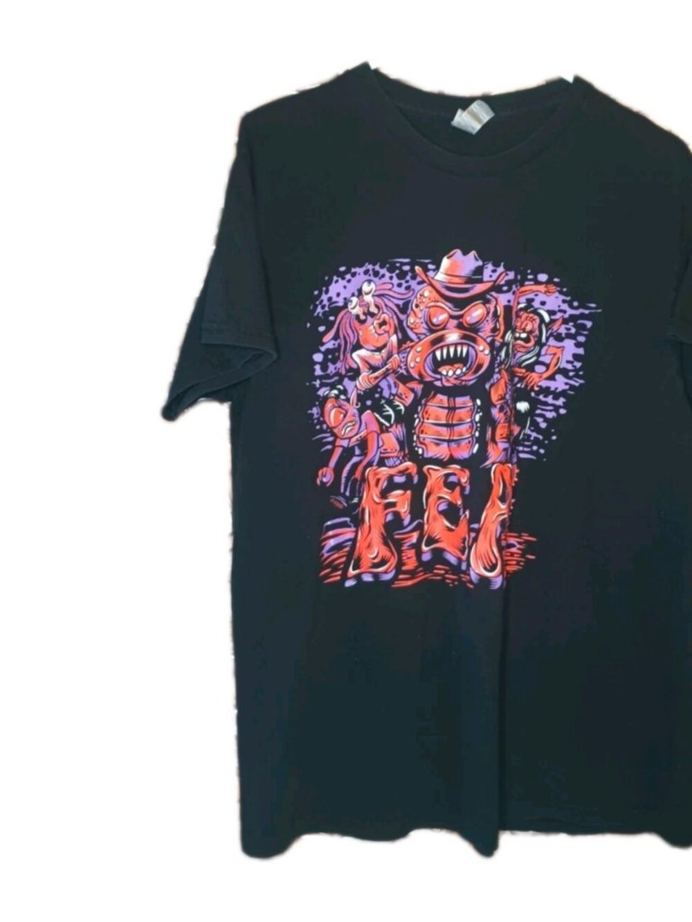 FEA Band Punk Rock Graphic T Shirt Large - All Women's Band Rock Shirt